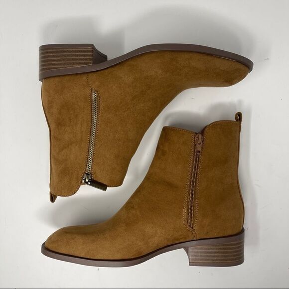 Just Fab Boots Women’s Size 7 Diya Camel Side Zip Boot - Picture 6 of 10